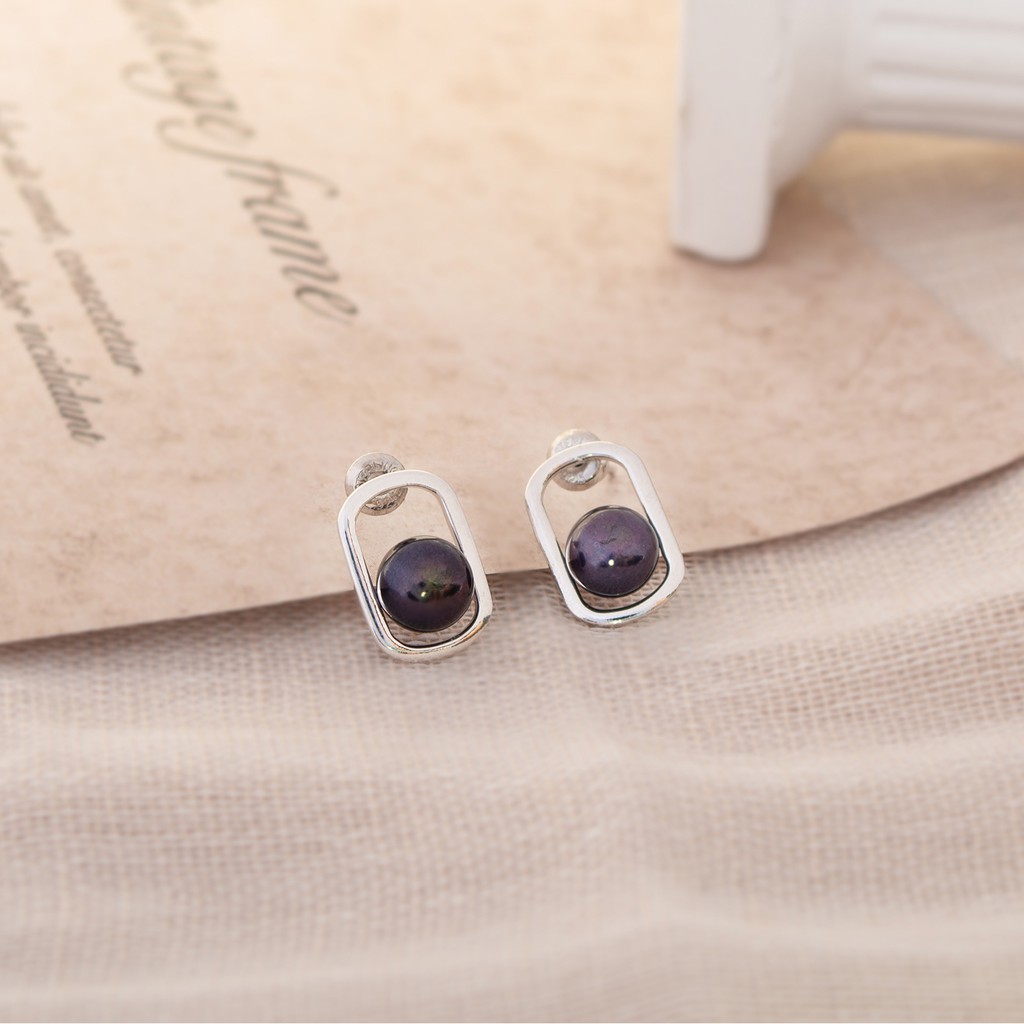 Khuyên Tai Bạc Mon Lilas Quý Phái Earring K0420007-8