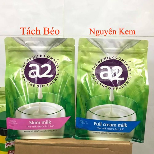 Sữa Bột A2 Fullcream và Skim Milk - 1kg (Date 2024)