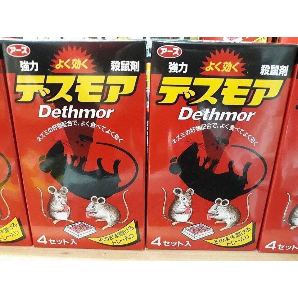 THUỐC DIỆT CHUỘT DETHMOR HỘP 4 VỈ