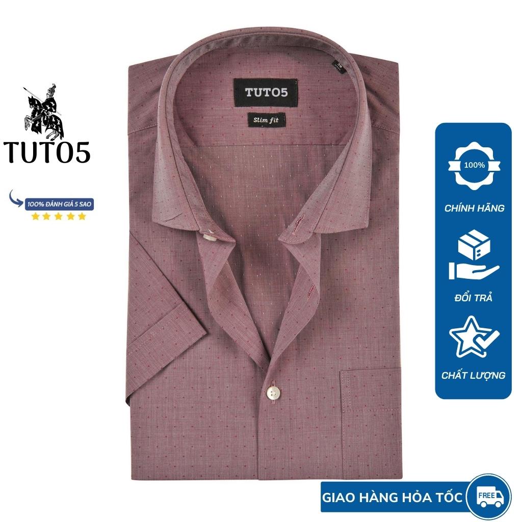 Áo sơ mi nam ngắn tay công sở TUTO5 thời trang cao cấp chất đẹp Slimfit Shirt kháng khuẩn khử mùi tốt, ít nhăn.