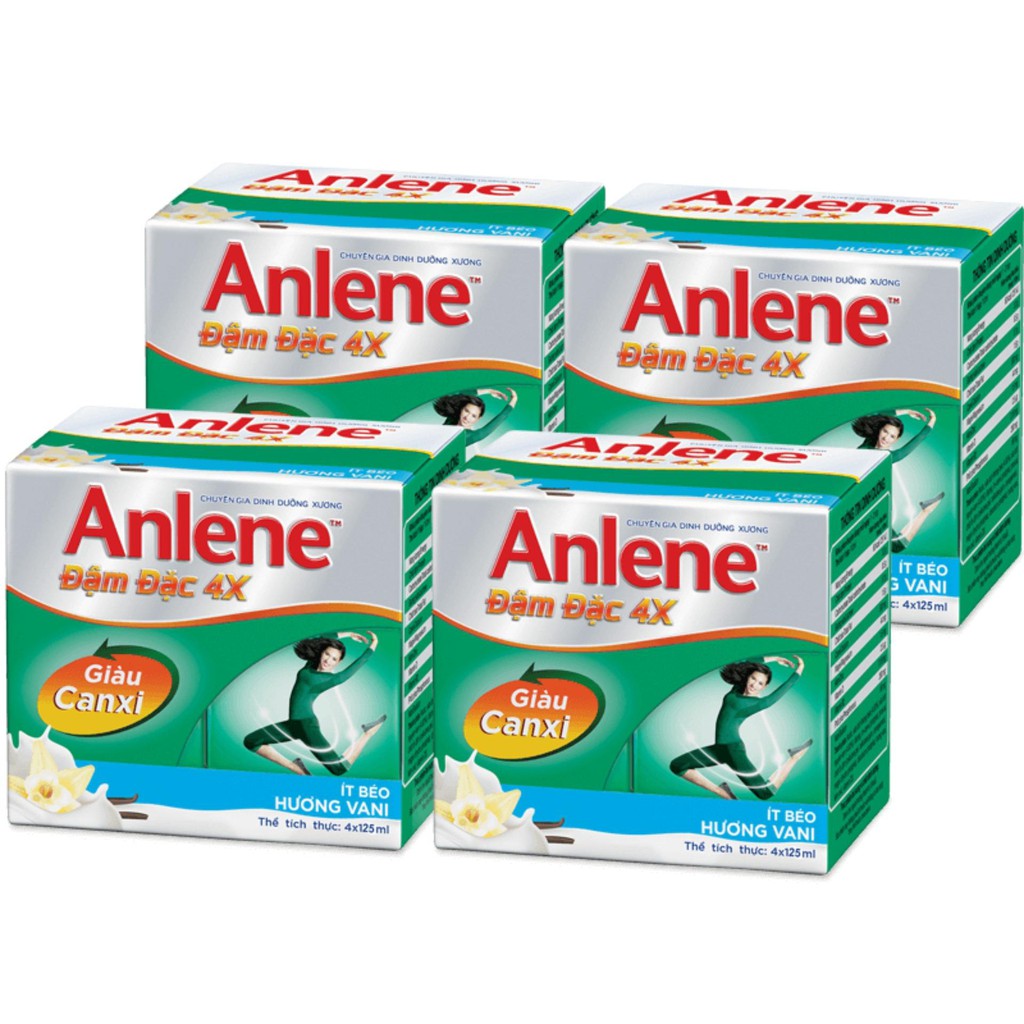 [Mã GRO1ANLENE03 giảm 10% đơn 190K] Sữa nước Anlene CONCENTRATE đậm đặc Lốc 4x125ml