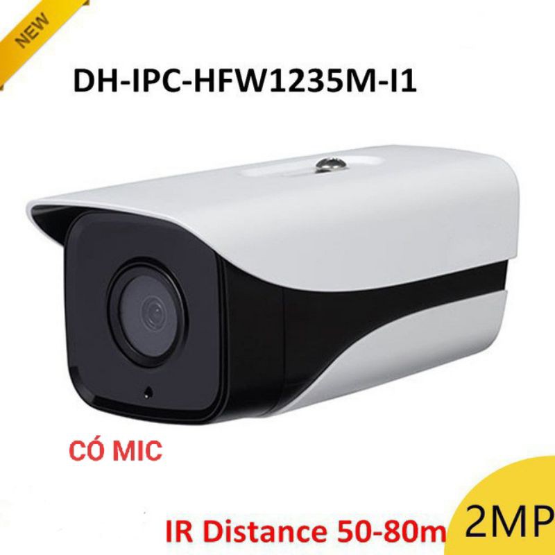 Camera Dahua IPC 1235MI1 mã thay thế băng 6258mi1 (hồng ngoại 50m- Có mic)