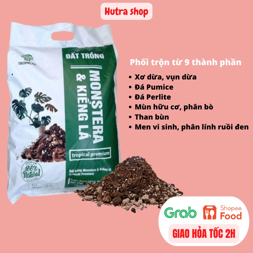 Đất trồng kiểng lá, Monstera Tropical bao 10 lít