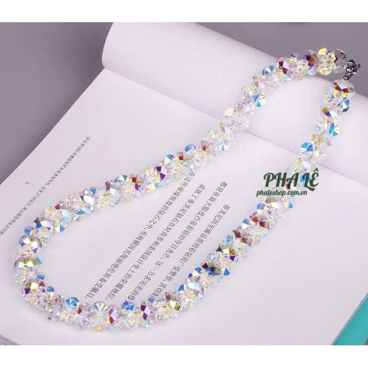 Bộ Trang Sức Pha Lê Hoa Sao Trắng Được Thiết Kế Từ Pha Lê Swarovski