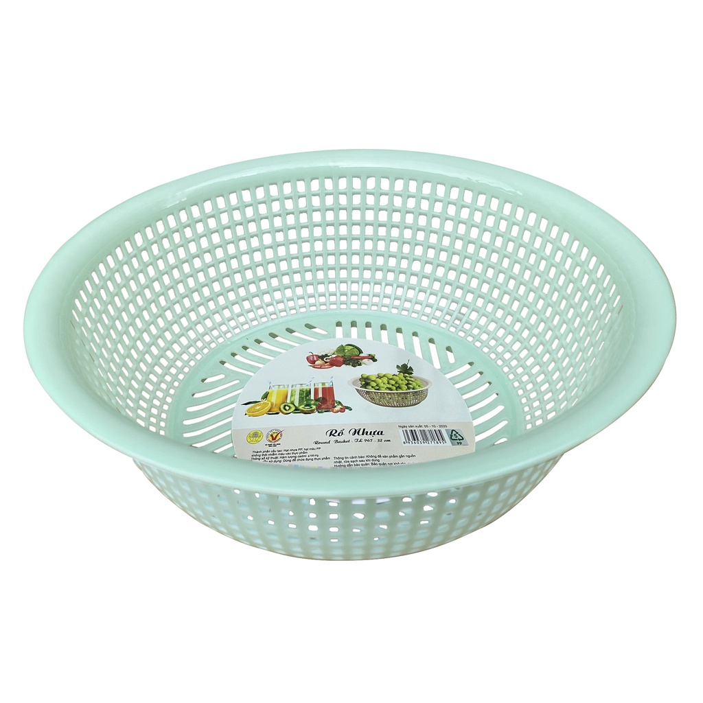 Rổ nhựa tròn TỰ LẬP TL967 - 32cm