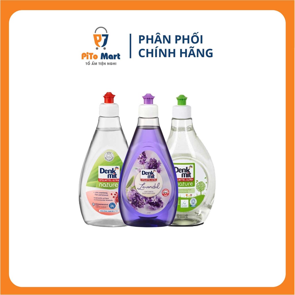 Nước Rửa Chén DenKmit Nature Dung Tích 500ML Đậm Đặc Chiết Xuất Từ Thiên Nhiên Chính Hãng