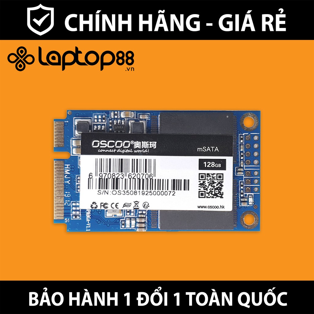 Ổ cứng SSD mSata Oscoo 128G 256GB Bảo hành 36 tháng chính hãng