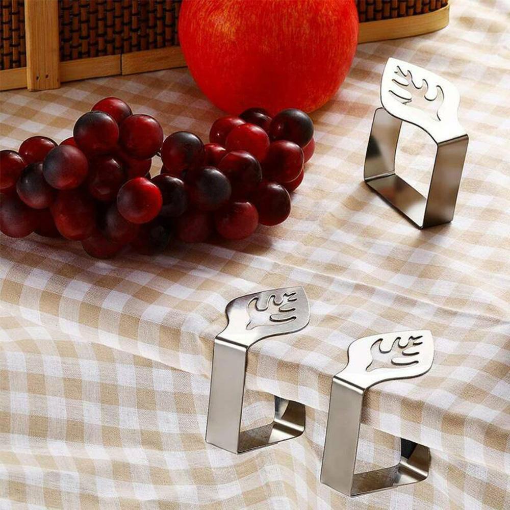 PATRICIA Giá Đỡ Kẹp Khăn Trải Bàn Bằng Thép Không Gỉ Tiện Dụng