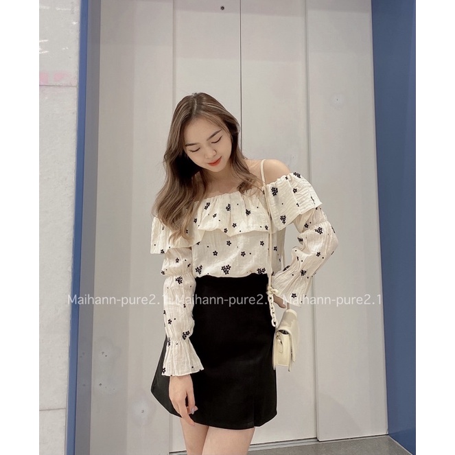 Áo trễ vai hoa nhí siêu xinh | BigBuy360 - bigbuy360.vn