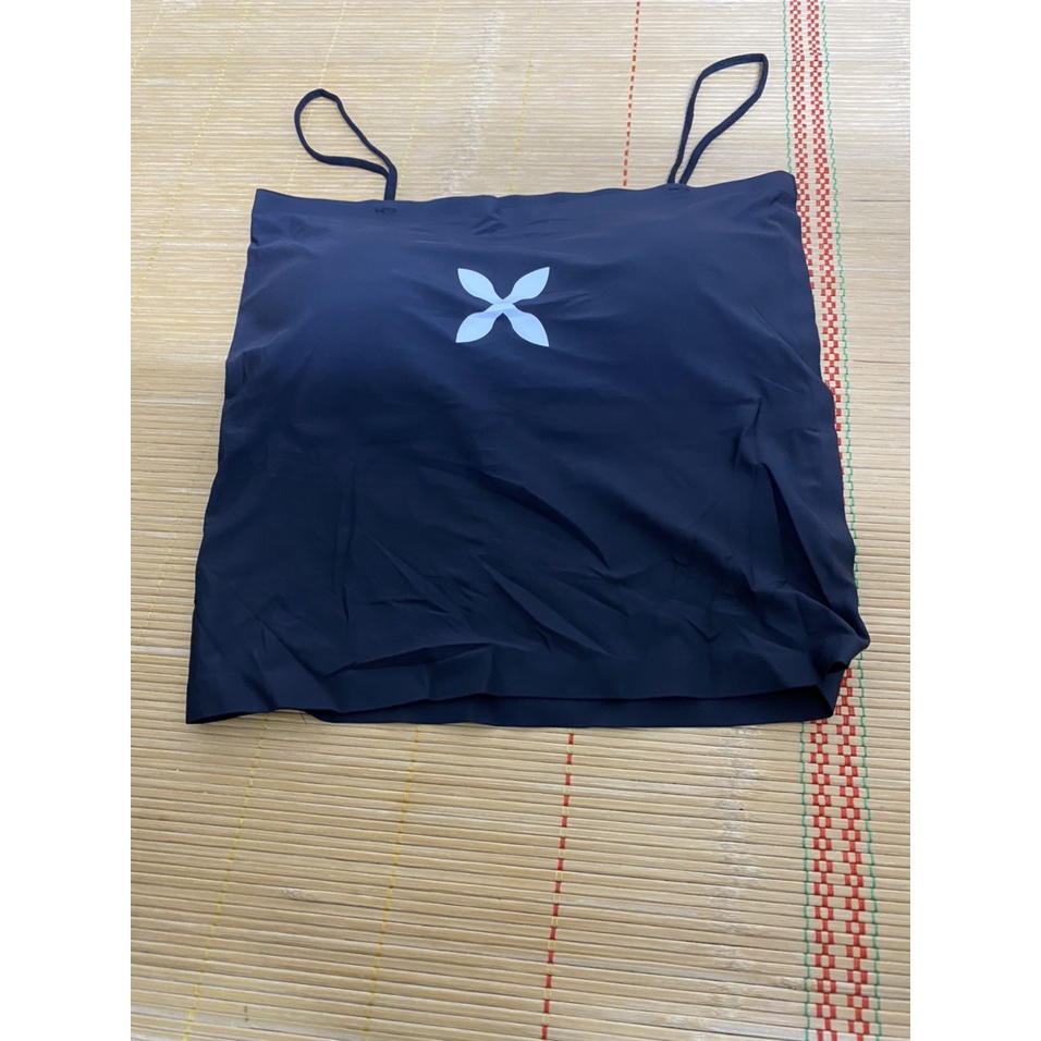 Áo Bra Nữ - Áo Ngực Bra Croptop 2 Dây Thân Dài Chất Su Mềm Mịn Đính Hoa Ngực