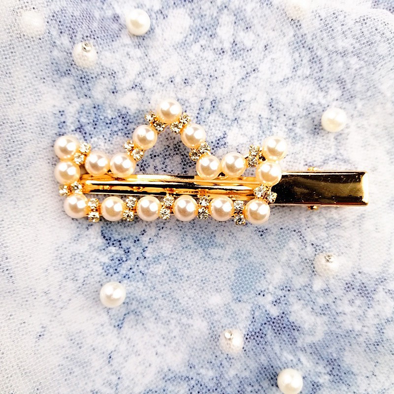 Kẹp tóc ngọc trai giả dễ thương cho bé gái