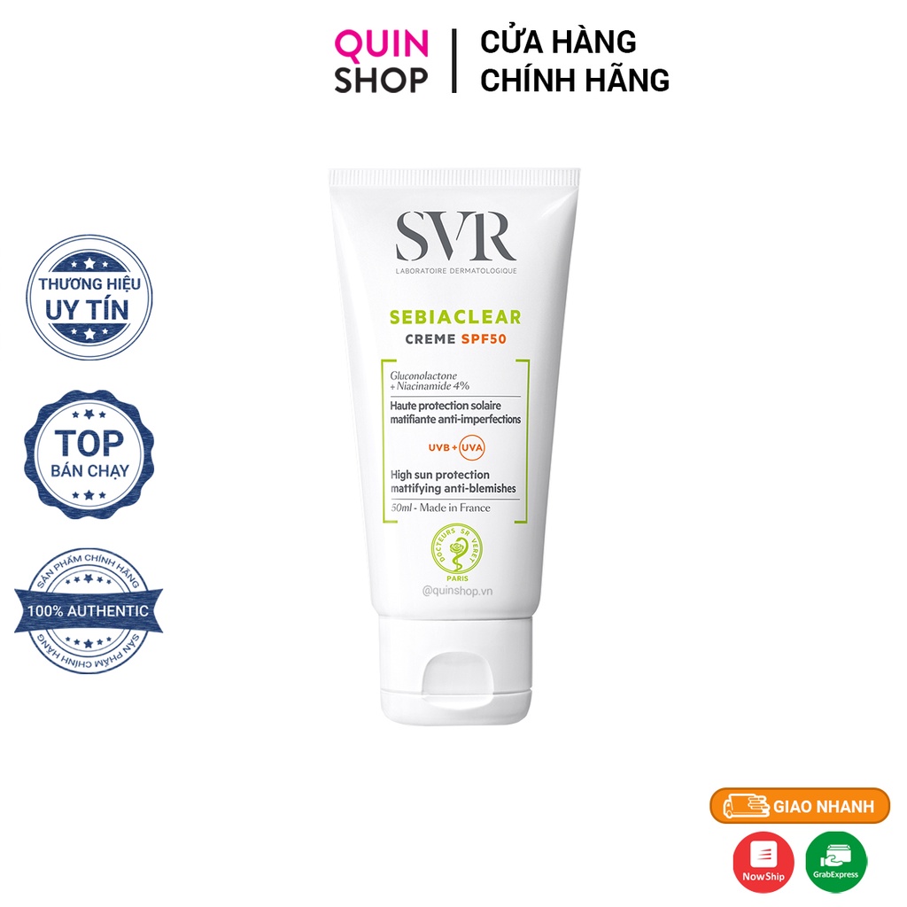 Kem Chống Nắng SVR Sebiaclear Creme SPF50