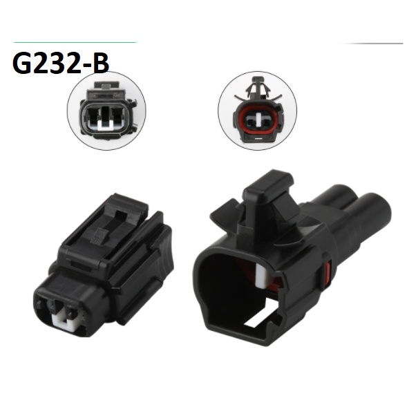 G232-Giắc cắm đèn đuôi ô tô Ổ cắm đèn sương mù F3 2.2MM 2 lỗ