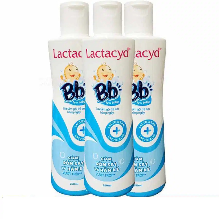 SỮA TẮM LACTACYD BABY 250 ml- Giảm rôm sảy và hăm kẽ vượt trội ở trẻ