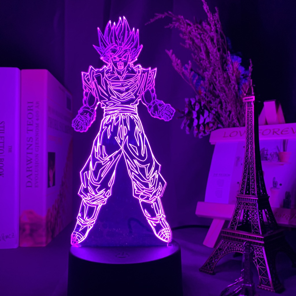 Đèn Ngủ Led 3d Hình Nhân Vật Son Goku Trong Phim Hoạt Hình Dragon Ball