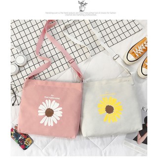 (Freeship từ 50k)MD143- Túi Tote in hình hoa cúc