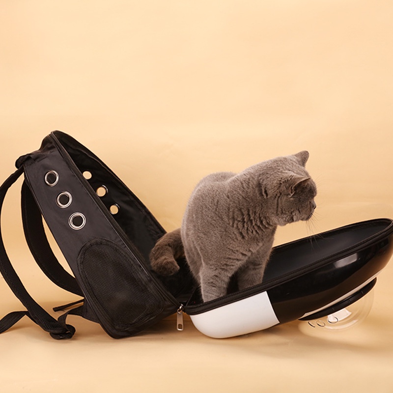 Balo phi hành gia ngộ nghĩnh dành cho chó mèo, kích thước rộng rãi thoải mái thoáng khí kèm lót
