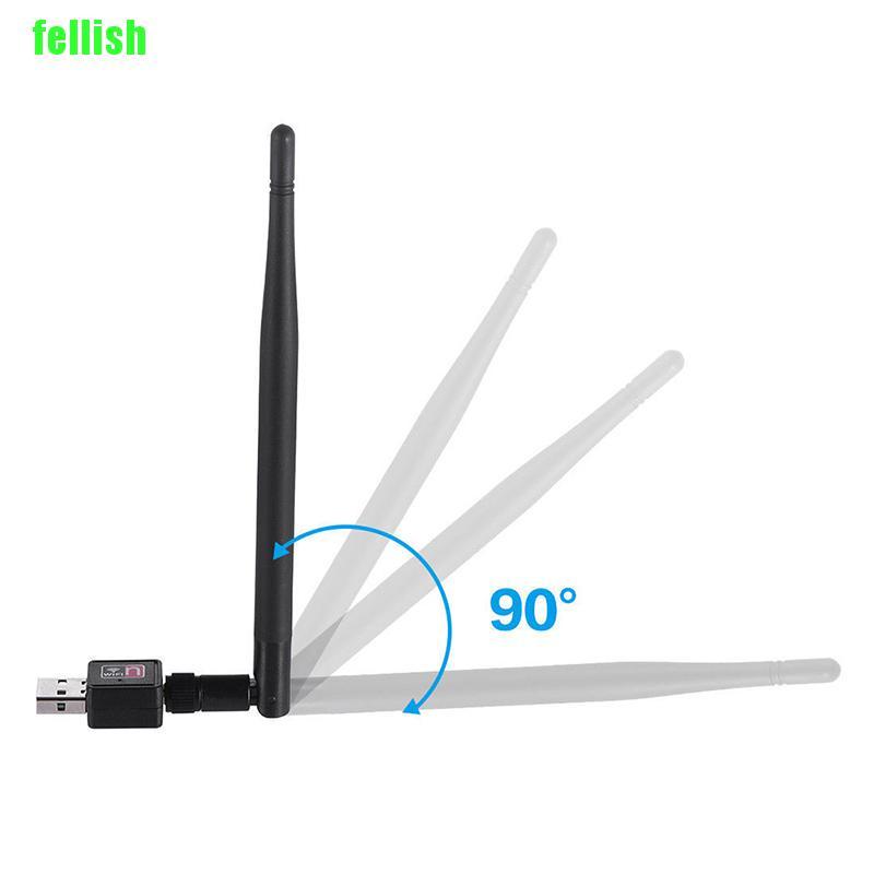 [FEL] 600M USB 2.0 Wifi Router Wireless Adapter Network LAN Card with 5 dBI Antenna Do