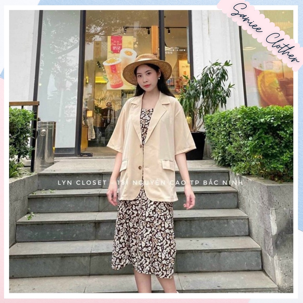 Áo Blazer Ngắn Tay Thời Trang Hàn Quốc, Túi Nắp Ulzzang Saniee Clother | BigBuy360 - bigbuy360.vn
