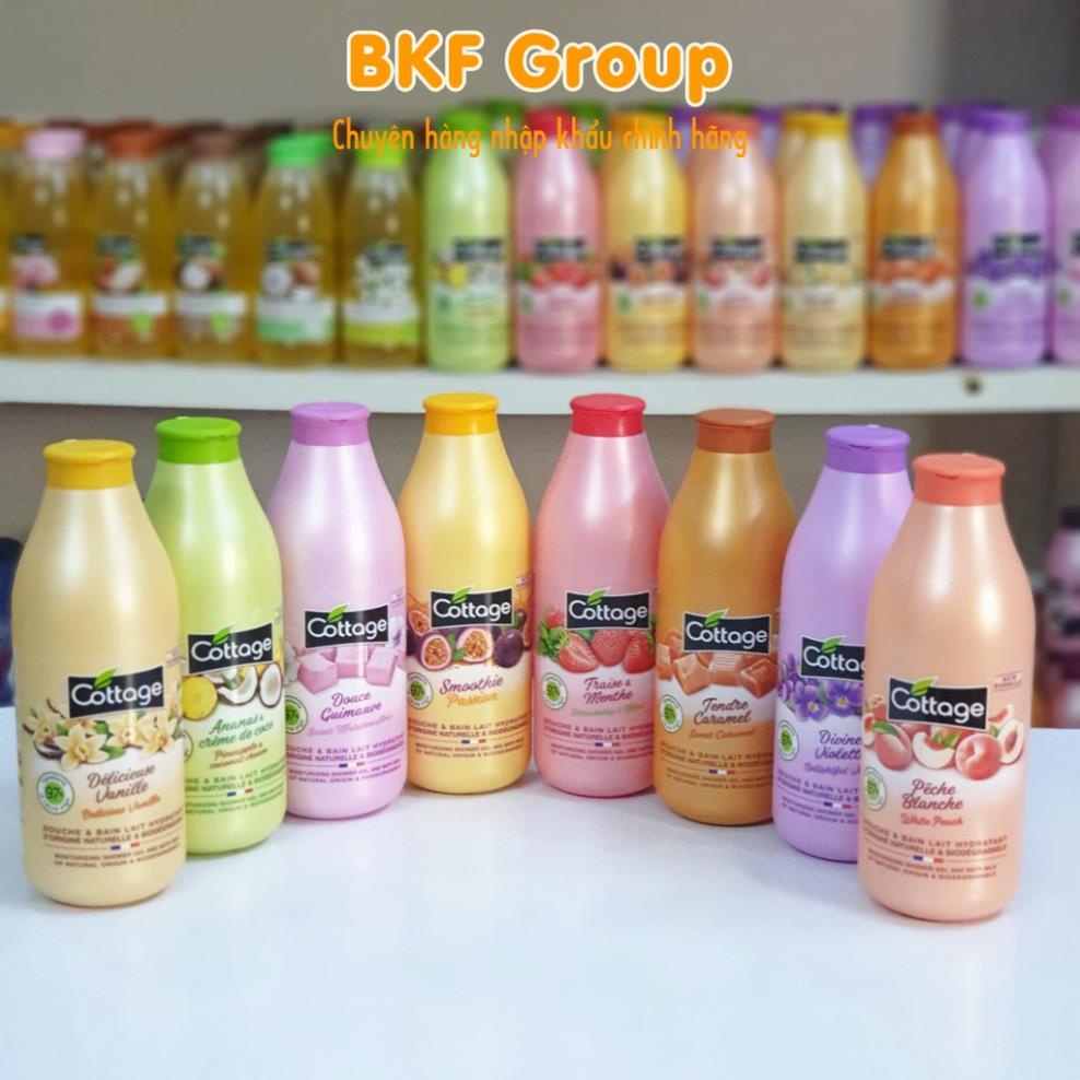 Sữa Tắm Cottage - Sữa Tắm Trắng Da Cottage 750ml - Chuẩn Pháp