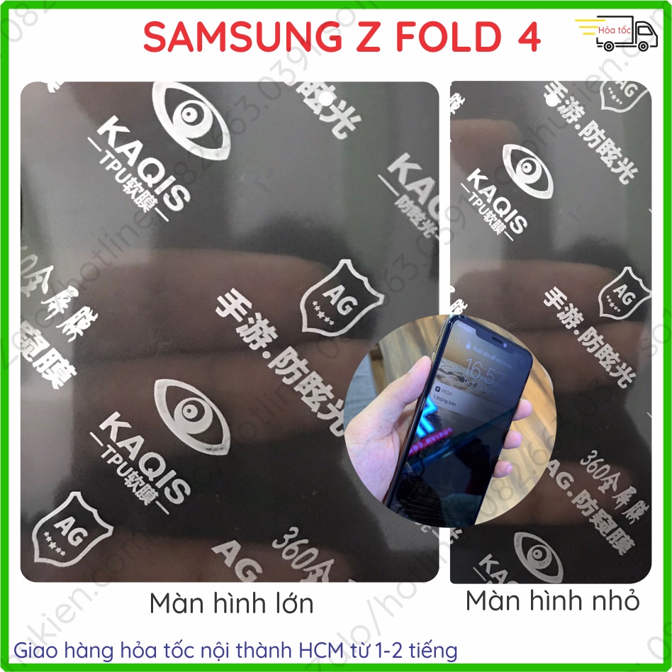 Dán màn hình PPF Samsung Z Flip 4 (ZFlip 4) , Z Fold 4 (ZFold 4) chống nhìn trộm tự phục hồi vết thương