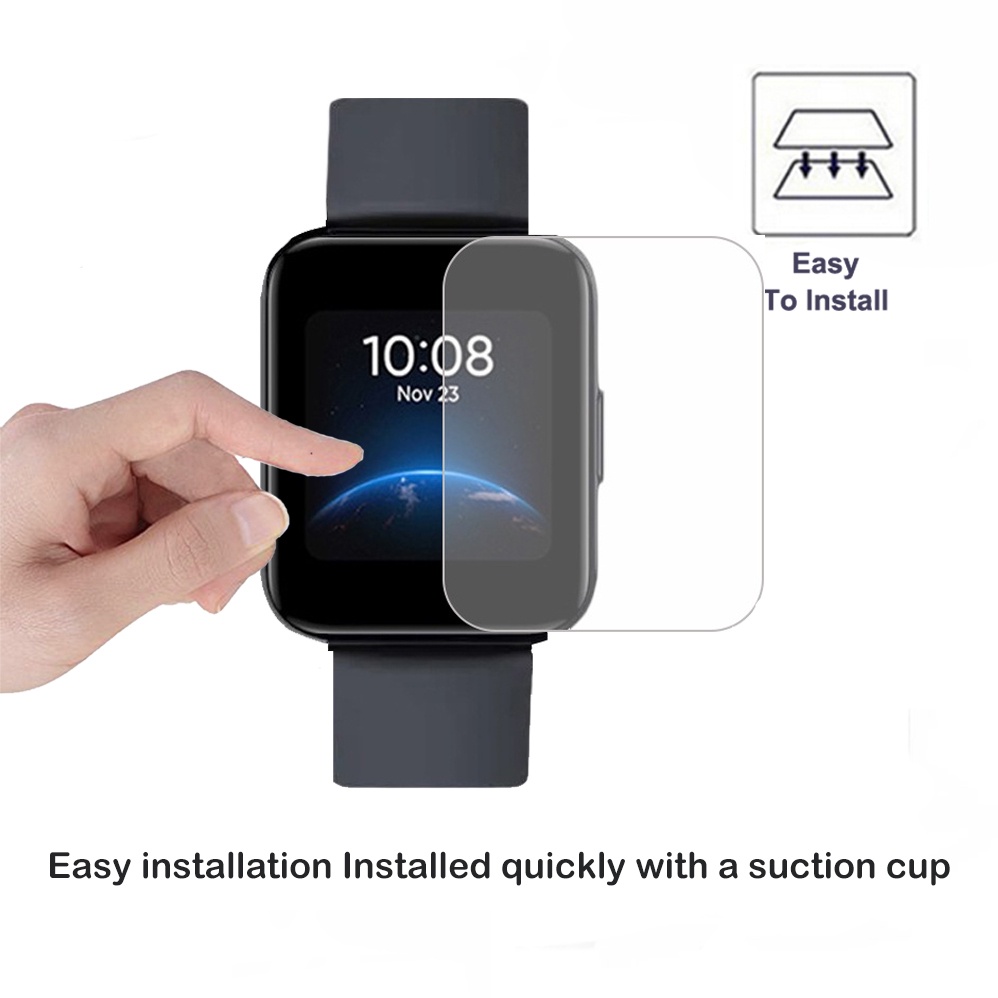 Set 3 Miếng Dán Màn Hình Chống Nước Bằng TPU Hydrogel Cho Đồng Hồ Realme Watch 2 / 2 PRO