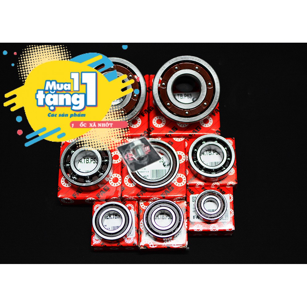 Bộ Bạc Đạn Máy Fag X-Life Ceramic Rế Sứ Cho Exciter