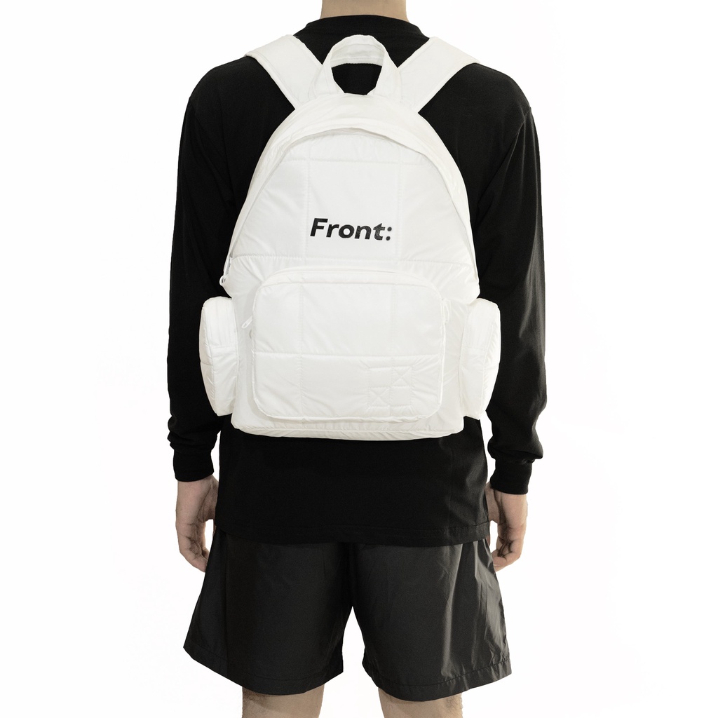 FRONT The Pawn Daypack D921 - WHITE - M - Balo FRONT chất liệu Polyester trượt nước màu trắng