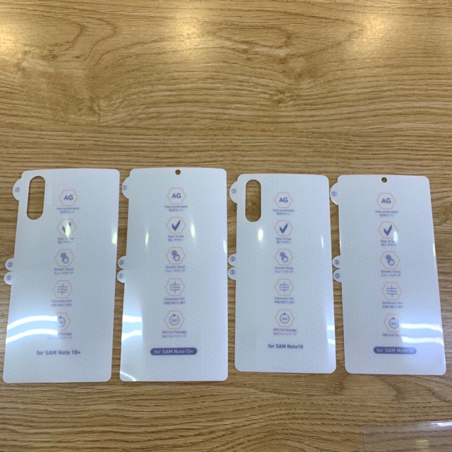 Miếng dán PPF nhám chống vân tay, cầu vồng note 10 , note 10plus