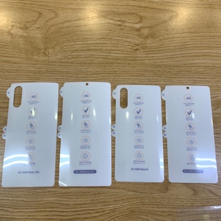 Miếng dán PPF nhám chống vân tay, cầu vồng note 10 , note 10plus