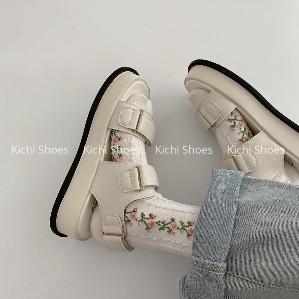 Sandal quai ngang 2022 LOẠI 1 (CÓ SẴN - GIAO NGAY) dép quai hậu đi học phong cách ulzzang Kichi Shoes mã Q22