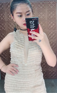 Body dự tiệc chất lông phối lưới
