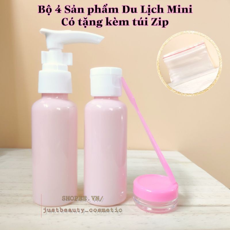 BỘ CHIẾT MỸ PHẨM du lịch 8 món giá rẻ - SET CHAI LỌ NHỰA PET sang chiết mĩ phẩm giá sỉ