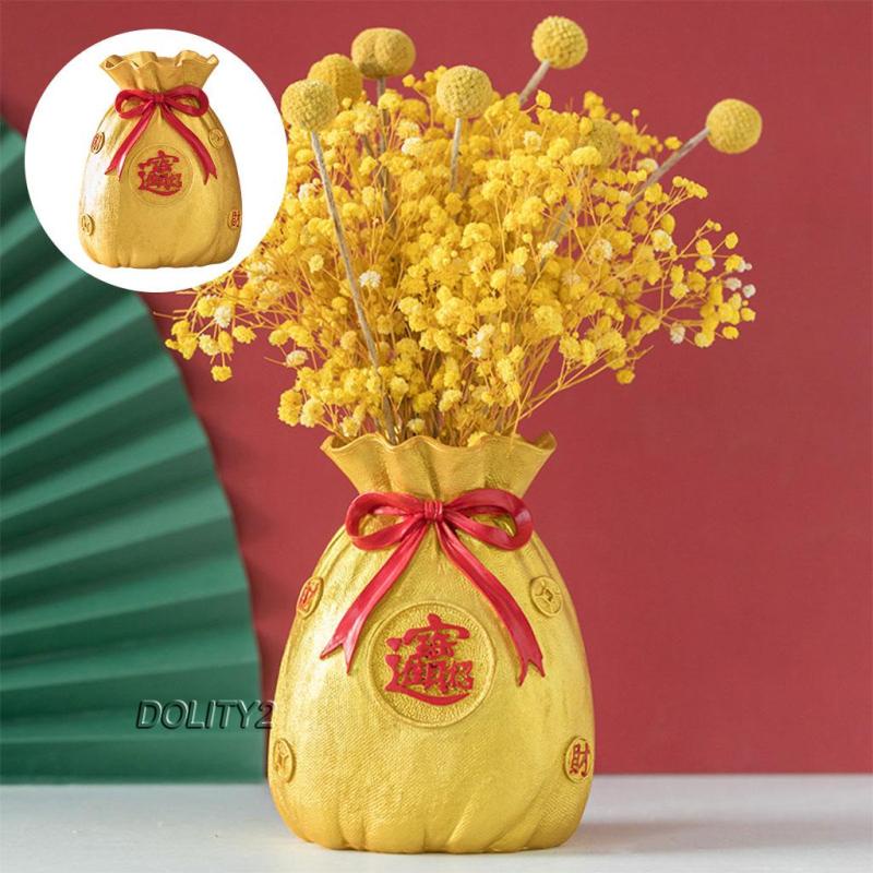Bình hoa hình túi tiền phong cách Trung Hoa