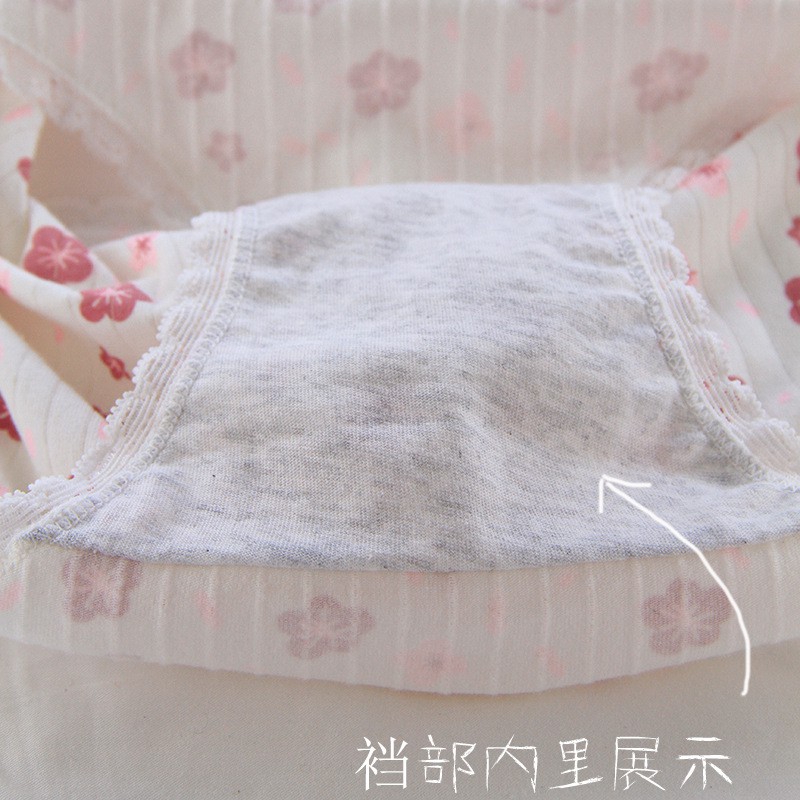 Quần Lót Cotton Co Dãn 4 Chiều Hoa Anh Đào 40-80kg ( Chọn Màu )