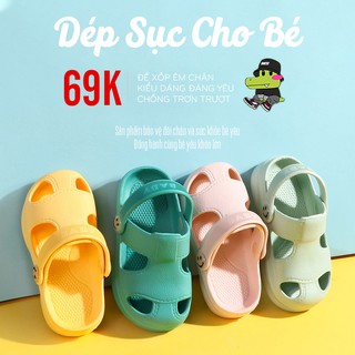 Dép sục cho bé CRAYON quai dép linh hoạt đế xốp mềm mại