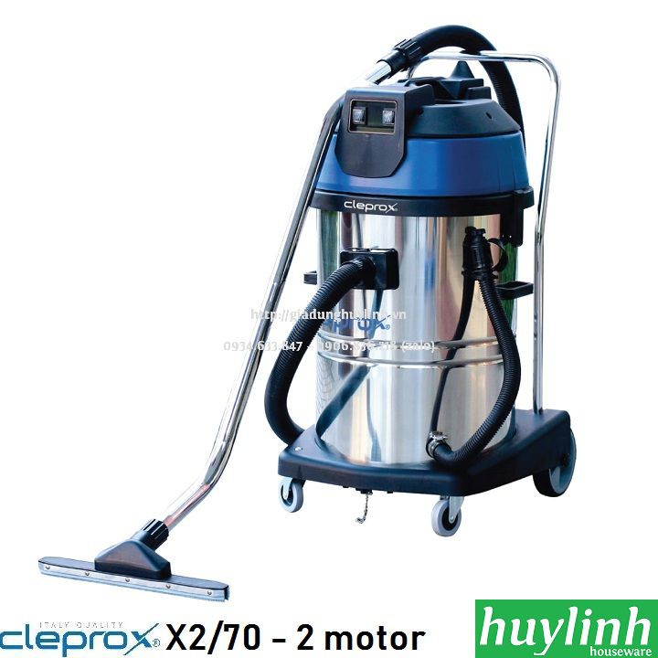 [Mã ELHAMS5 giảm 6% đơn 300K] Máy hút bụi công nghiệp khô và ướt CleproX X2/70 - 70 lít - 3600W