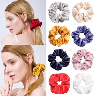 GOUPDO Cột Tóc Scrunchies Bằng Lụa Satin