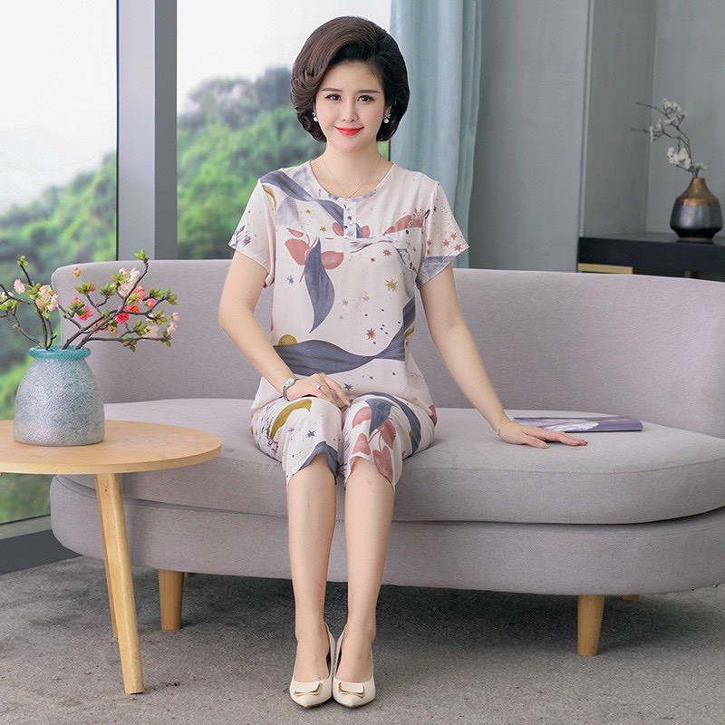 Thanh lý bộ cotton lụa trung niên cho mẹ có sẵn | BigBuy360 - bigbuy360.vn