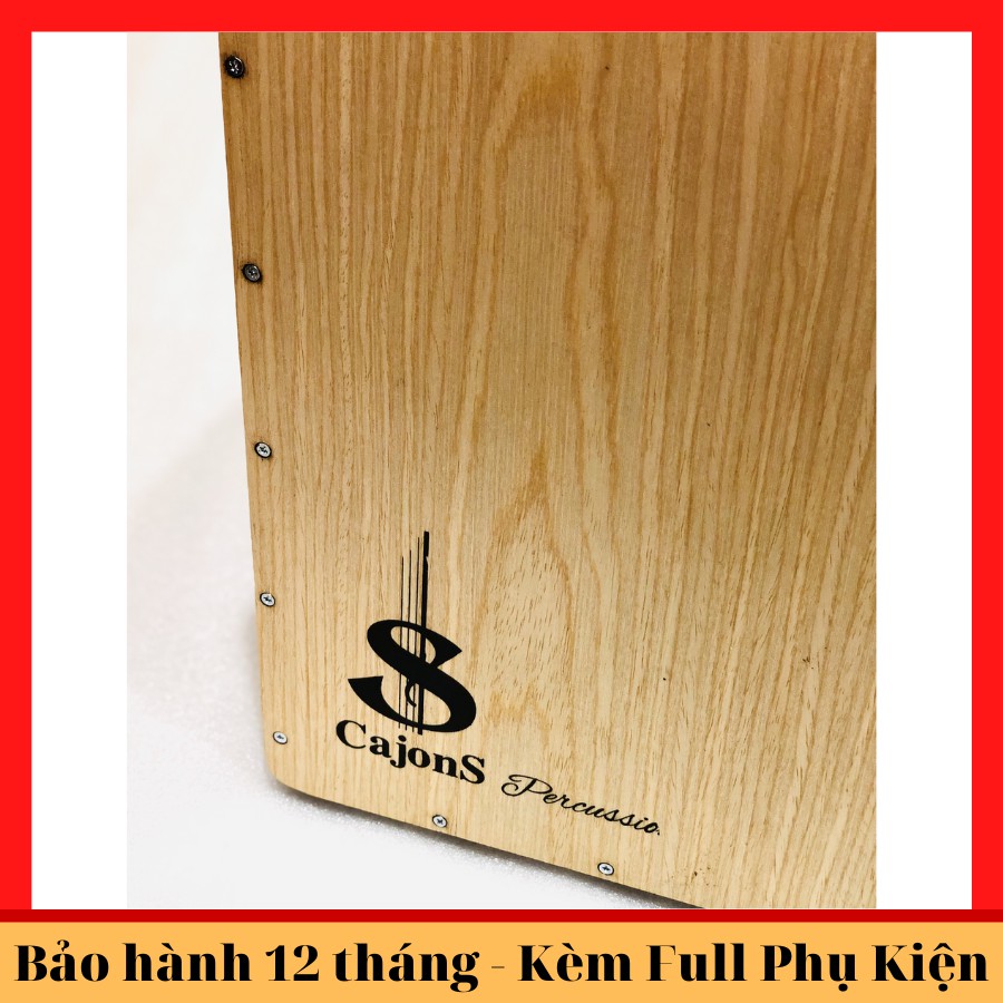 Trống cajon giá rẻ cho người mới tập (màu sáng)