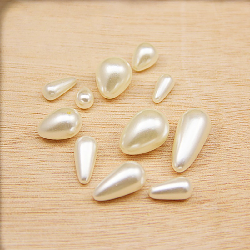 2-10 hạt treo giọt nước nhiều kích thước gắn khuyên tai bông tai nguyên liệu làm trâm làm trang sức cổ trang