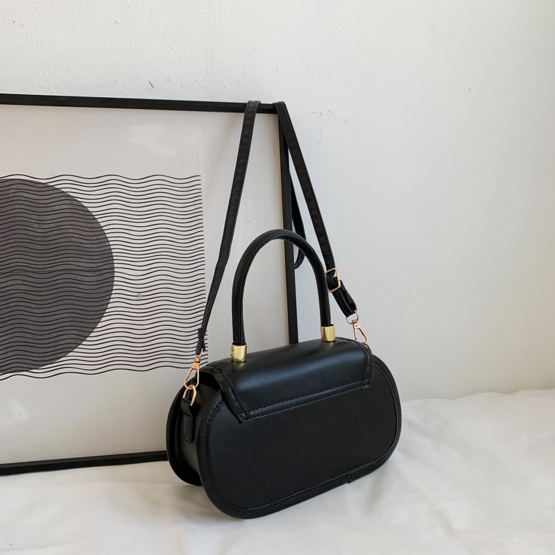 Túi đeo vai IELGY hình bầu dục màu sắc tương phản thời trang xuân hè