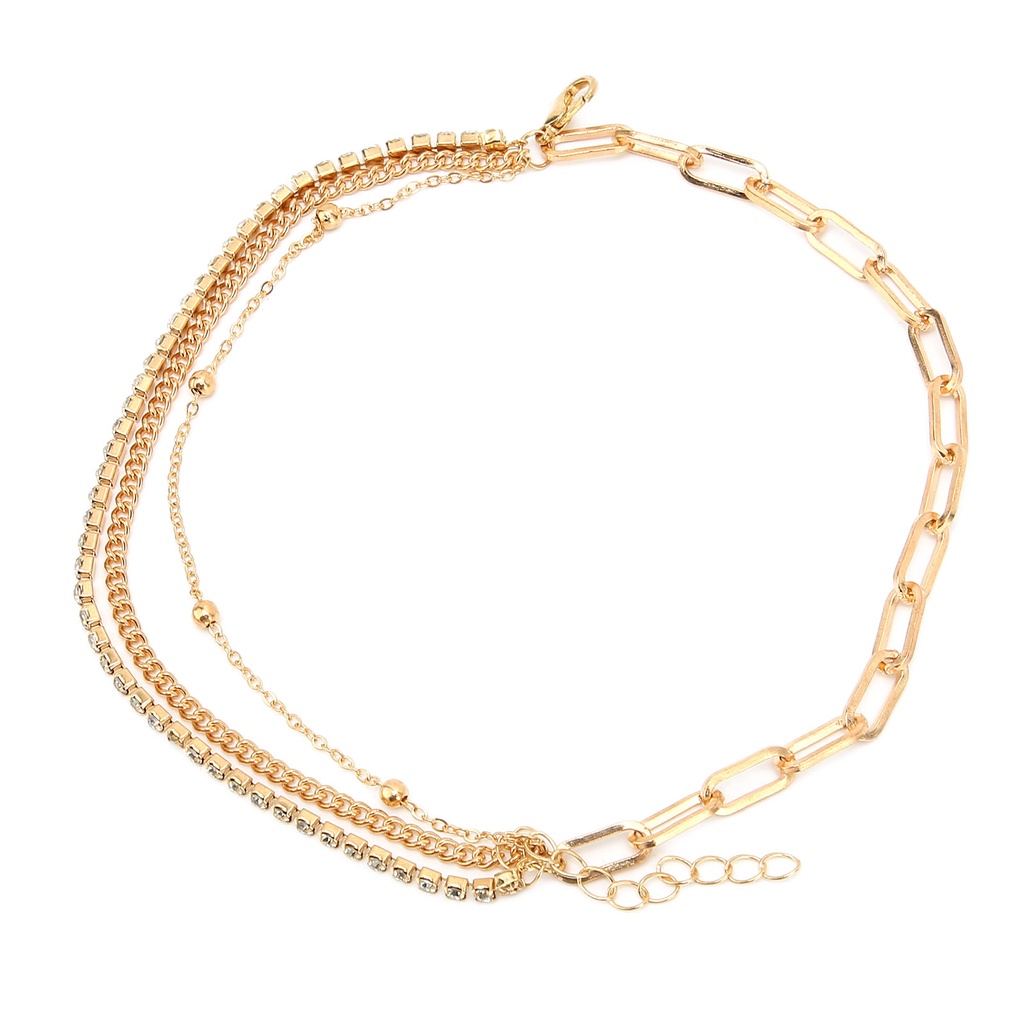 Vòng Lắc Tay Nữ Neon074 Khóa vòng tay phụ nữ thời trang Rhinestone tinh tế có thể điều chỉnh lớp đeo Món quà sức