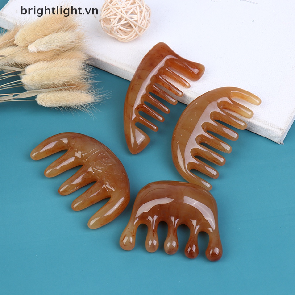 [Hàng mới về] Lược chải massage da đầu thiết kế răng thưa thư giãn