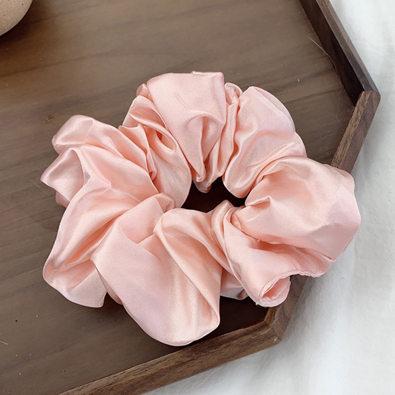 Dây Buộc Tóc Vải Satin Co Giãn Cho Nữ