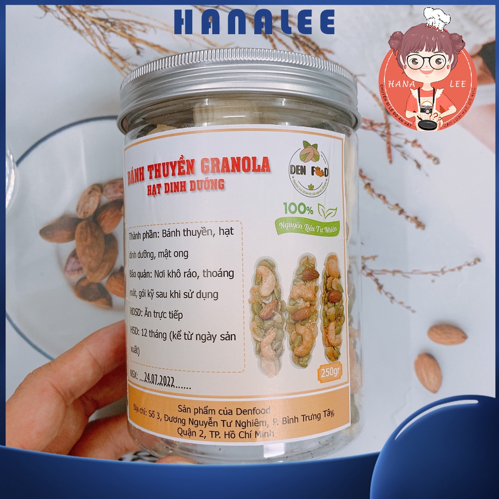 Bánh thuyền mix hạt dinh dưỡng - Granola thuyền - Hủ 200gr