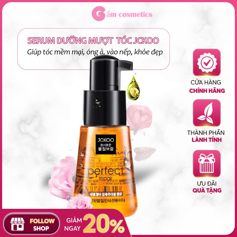 Tinh dầu serum dưỡng tóc Jckoo Perfect Repair 70ml phục hồi tóc hư tổn tóc nhuộm tóc uốn khô xơ chẻ ngọn