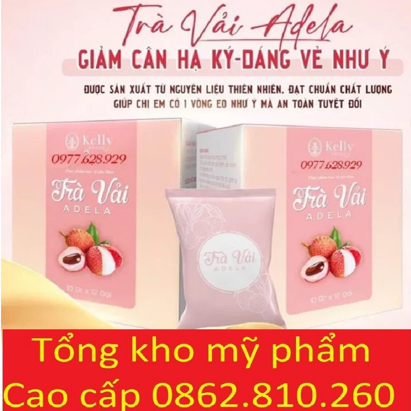 Trà Vải Adela Giảm Cân chính hãng Kelly detox