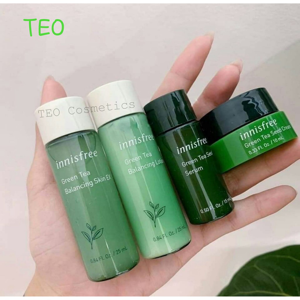 [TEO-Bill] Bộ Dưỡng Trà Xanh 4 Món Innisfree Green Tea Special Kit EX.