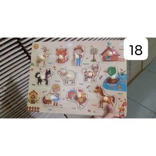 Combo 4 bảng gỗ ghép hình cho bé _đồ chơi gỗ